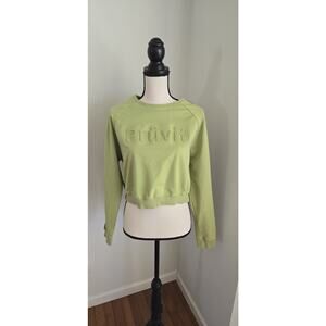 Green Prüvit Crop Top Sweatshirt SIZE LARGE
